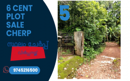 6 Cent Plot For Sale Near Chirakkal, Cherp